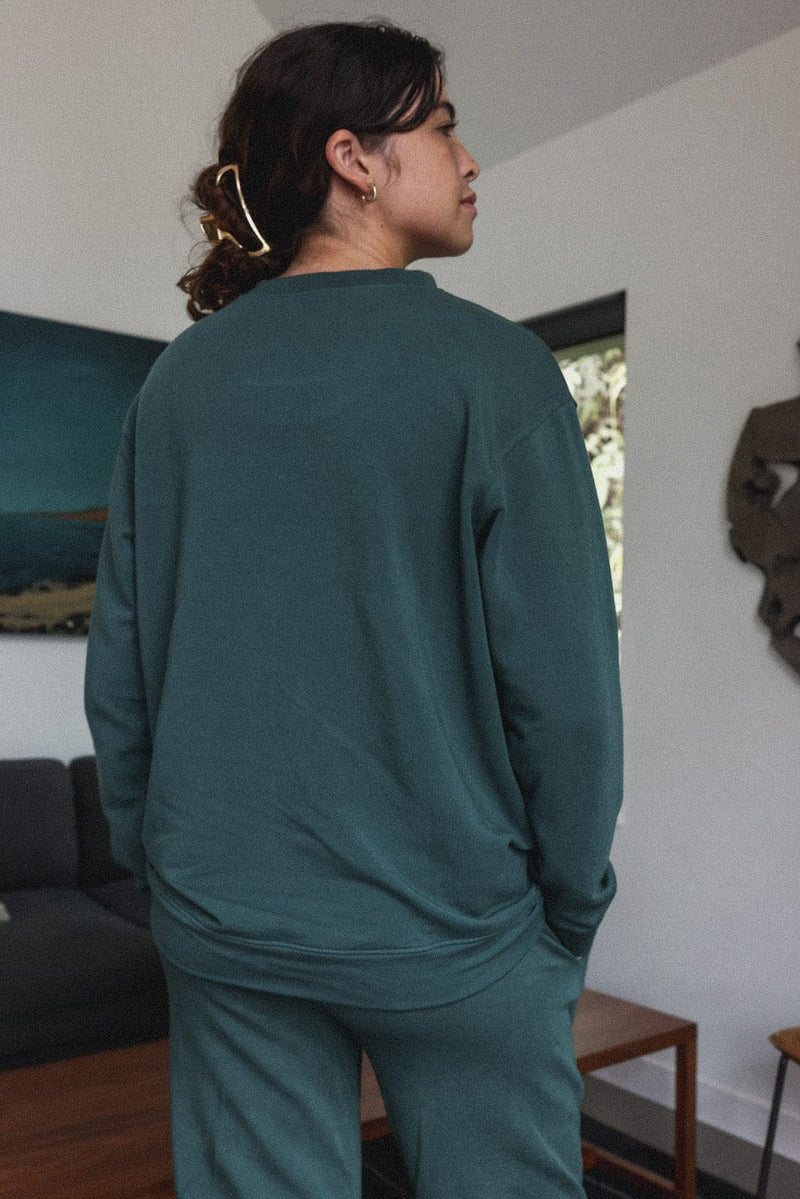 Evergreen Retreat Organic Fleece Sweatshirt