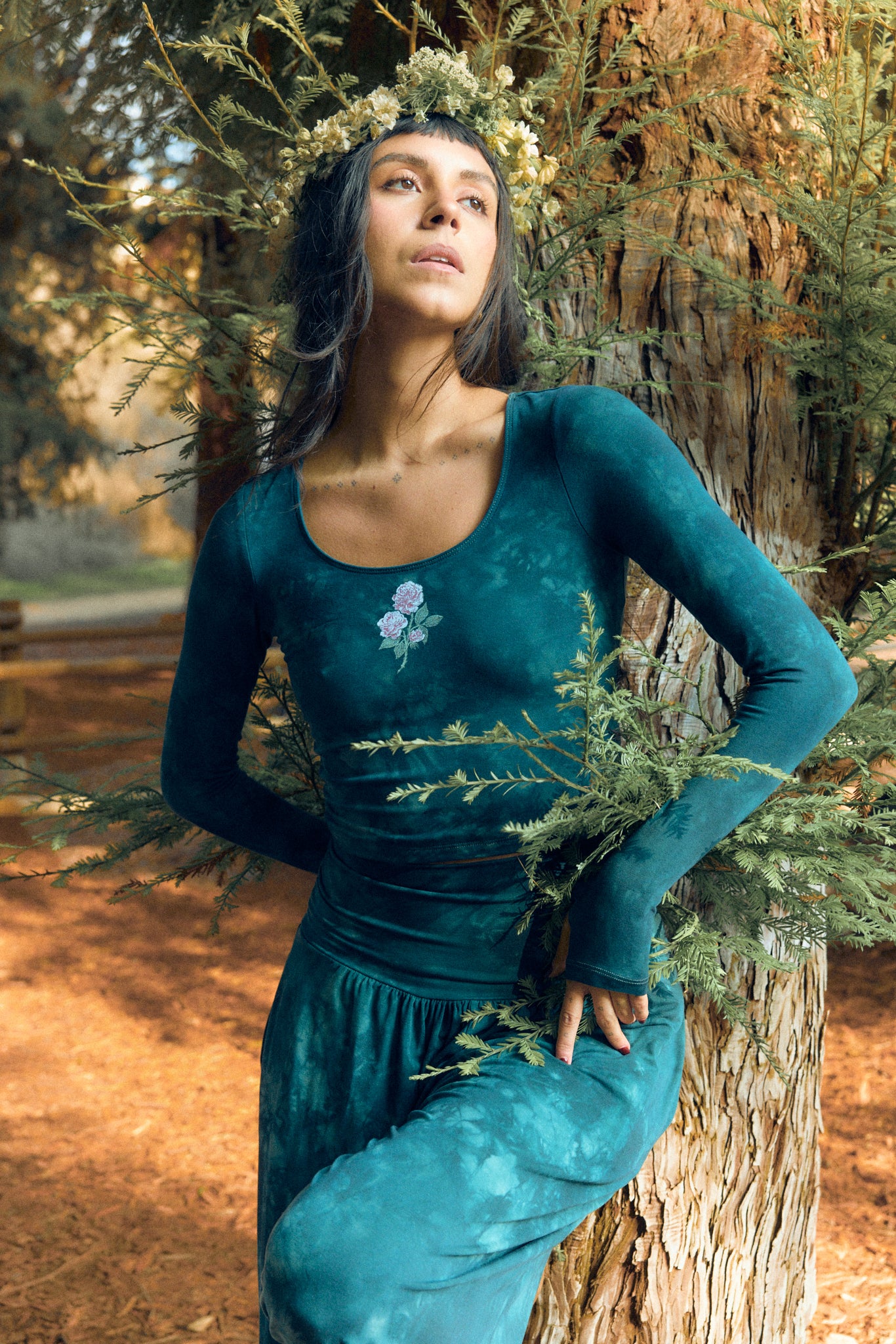 Frozen Garden Thumbhole Top