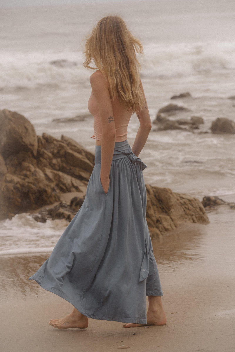 Blue Tansy Maxi Skirt