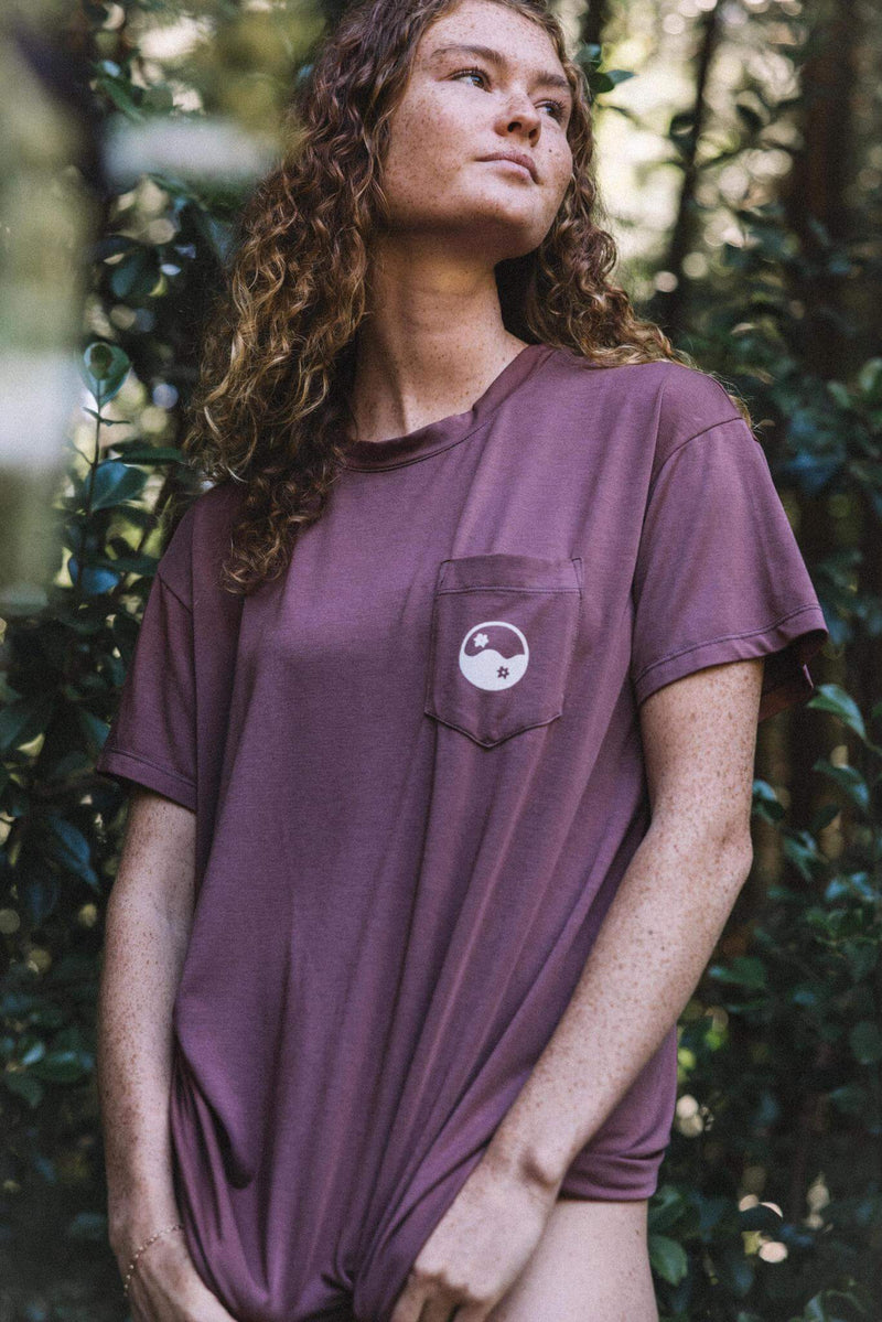 In Balance Boyfriend Tee - Garnet