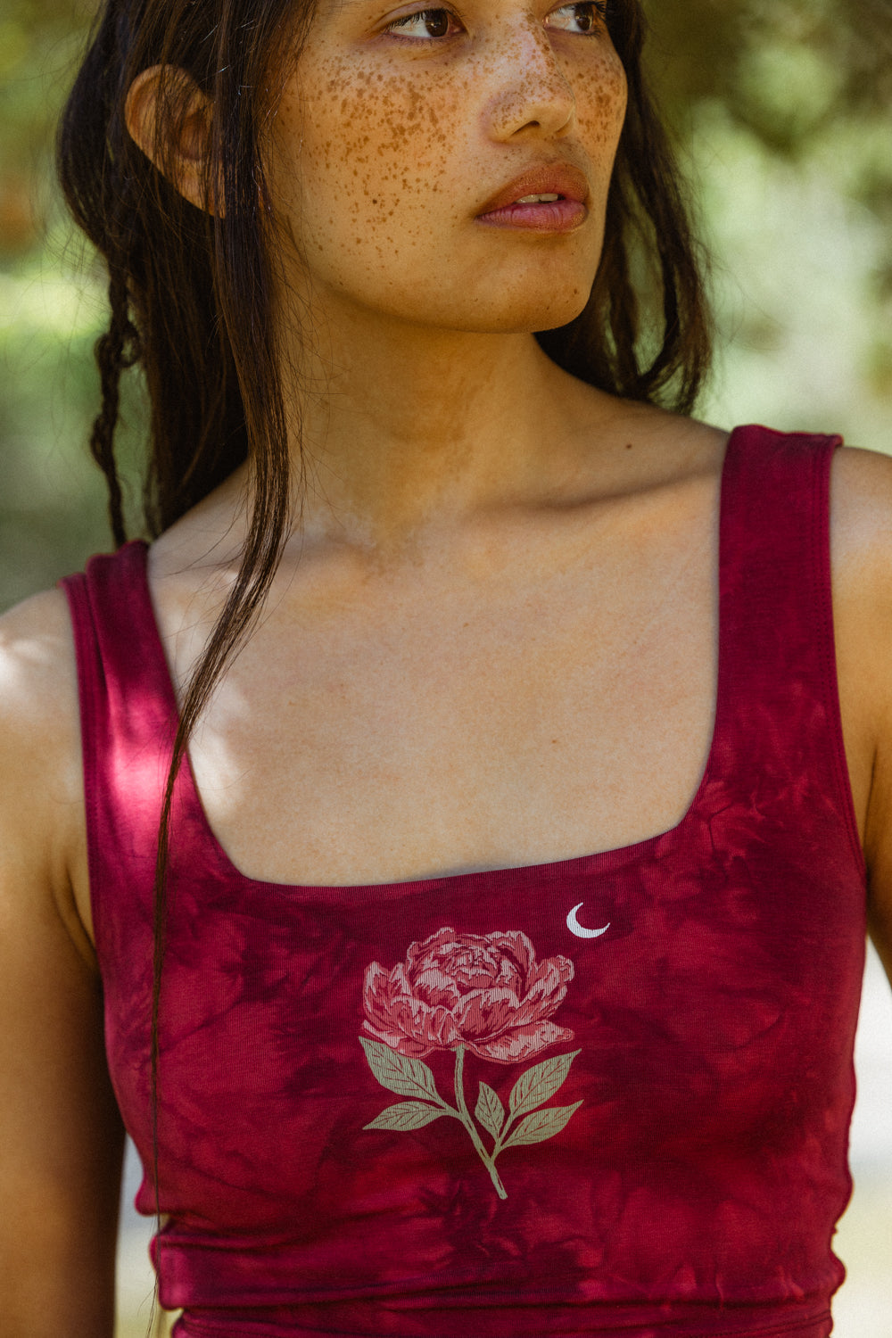 Evening Peony Square Top